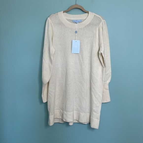 Hill House The Sylvie Sweater Dress - Cream Merino Wool NWT - Picture 2 of 11